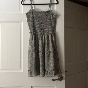 Small Leopard Print Knee Length Dress